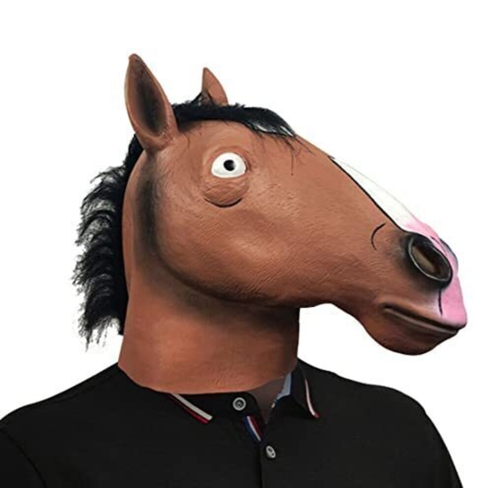 5877 Exclusive Horse Man Head Mask Horse Cosplay Masks for Halloween Party